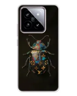 Чехол для Xiaomi 15 с картинкой «LV — мраморный принт»