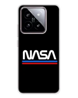 Чехол для Xiaomi 15 с картинкой «NASA — классика Red Blue»