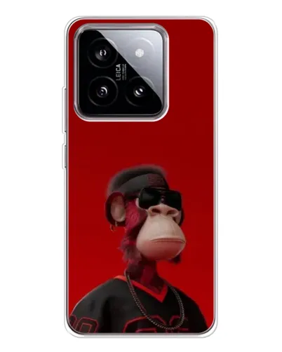 Чехол для Xiaomi 15 с картинкой «Bored Ape в красном»