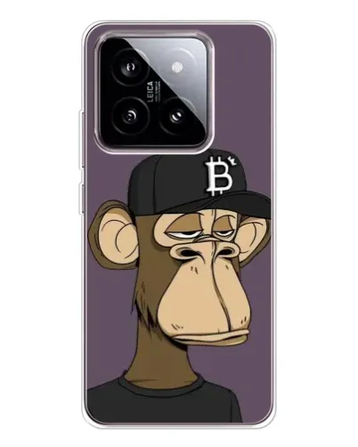 Чехол для Xiaomi 15 с картинкой «Bored Ape в кепке»