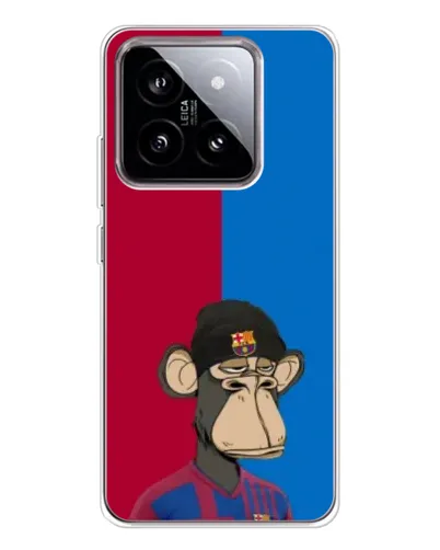 Чехол для Xiaomi 15 с картинкой «Bored Ape — фанат Барсы»