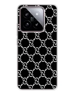 Чехол для Xiaomi 15 с картинкой «Gucci — сетчатый паттерн»
