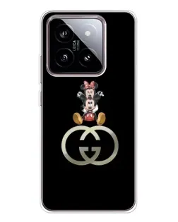 Чехол для Xiaomi 15 с картинкой «Минни Маус на лого»