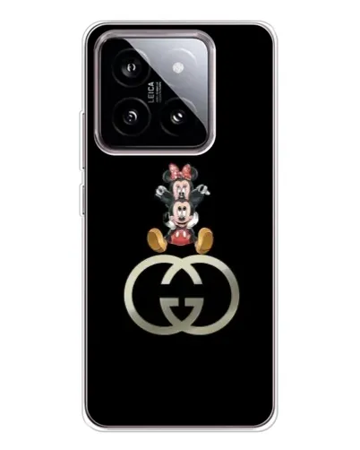 Чехол для Xiaomi 15 с картинкой «Минни Маус на лого»