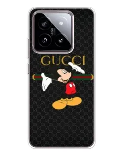 Чехол для Xiaomi 15 с картинкой «Микки Маус Gucci»