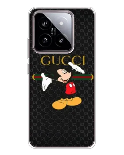 Чехол для Xiaomi 15 с картинкой «Микки Маус Gucci»