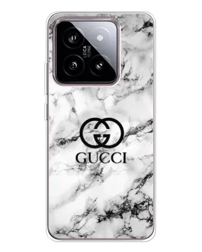 Чехол для Xiaomi 15 с картинкой «Gucci — мраморный шик»