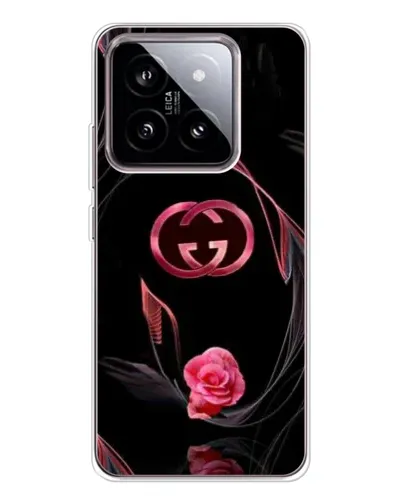 Чехол для Xiaomi 15 с картинкой «Gucci — неоновая роза»