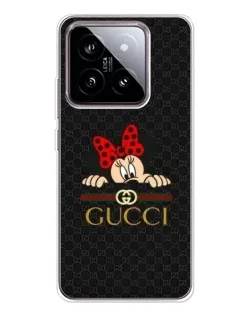 Чехол для Xiaomi 15 с картинкой «Минни Маус Gucci — черный»