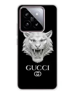 Чохол для Xiaomi 15 з картинкою «Gucci — срібний лев» Чохол для Xiaomi 15 з картинкою «Gucci — срібний лев»