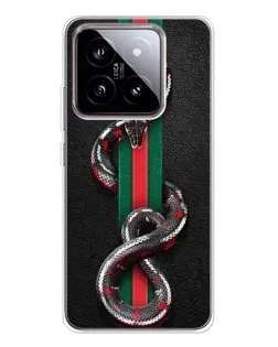 Чохол для Xiaomi 15 з картинкою «Gucci — змія на смузі» Чохол для Xiaomi 15 з картинкою «Gucci — змія на смузі»