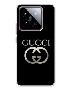 Чохол для Xiaomi 15 з картинкою «Gucci — золото на чорному» Чохол для Xiaomi 15 з картинкою «Gucci — золото на чорному»