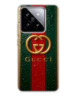 Чохол для Xiaomi 15 з картинкою «Gucci — фірмова смуга та золото» Чохол для Xiaomi 15 з картинкою «Gucci — фірмова смуга та золото»