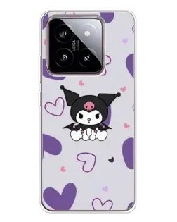 Чехол для Xiaomi 15 с картинкой «Kuromi и лавандовые сердца»