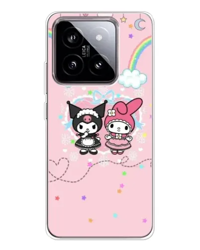 Чехол для Xiaomi 15 с картинкой «My Melody и Kuromi» Чехол для Xiaomi 15 с картинкой «My Melody и Kuromi»