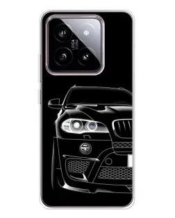 Чехол для Xiaomi 15 с картинкой «Темный силуэт BMW»