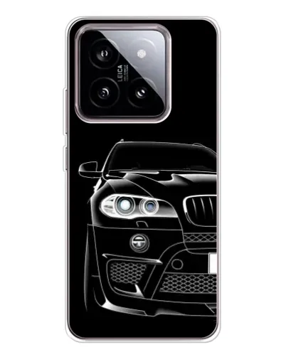 Чехол для Xiaomi 15 с картинкой «Темный силуэт BMW»
