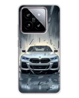 Чехол для Xiaomi 15 с картинкой «BMW в свете фар»