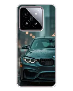Чехол для Xiaomi 15 с картинкой «BMW в огнях города»