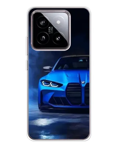 Чехол для Xiaomi 15 с картинкой «Голубая BMW M4»