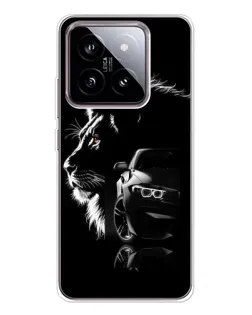 Чехол для Xiaomi 15 с картинкой «BMW и лев»