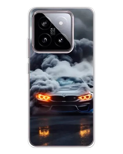 Чехол для Xiaomi 15 с картинкой «BMW в дыму»