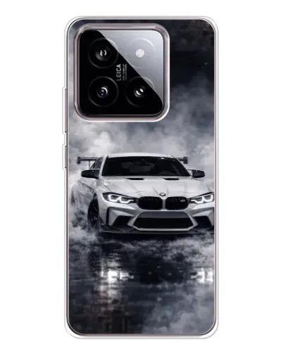 Чехол для Xiaomi 15 с картинкой «BMW сквозь туман»