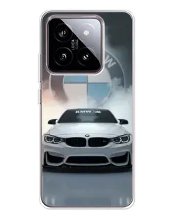 Чехол для Xiaomi 15 с картинкой «BMW в белом дыму»