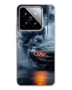 Чехол для Xiaomi 15 с картинкой «BMW M-Power — абстракция»