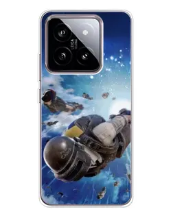 Чохол для Xiaomi 15 з картинкою «Десант PUBG — стрибок»