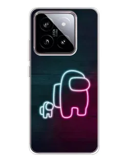Чохол для Xiaomi 15 з картинкою «Among Us неон-арт»