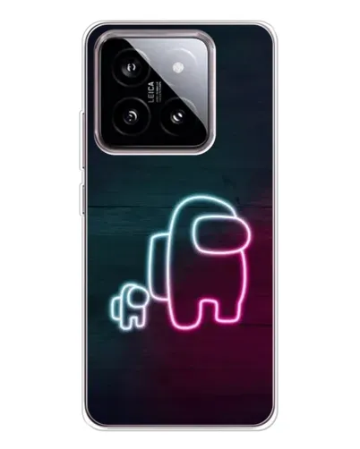 Чохол для Xiaomi 15 з картинкою «Among Us неон-арт» Чохол для Xiaomi 15 з картинкою «Among Us неон-арт»