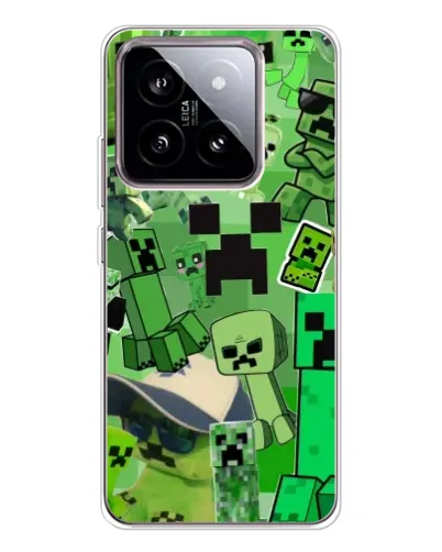 Чехол для Xiaomi 15 с картинкой «Криперы Minecraft» Чехол для Xiaomi 15 с картинкой «Криперы Minecraft»