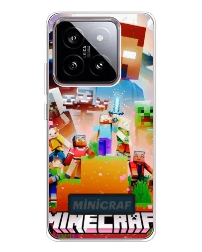 Чехол для Xiaomi 15 с картинкой «Minecraft герои игры» Чехол для Xiaomi 15 с картинкой «Minecraft герои игры»
