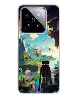 Чехол для Xiaomi 15 с картинкой «Эндермен в лесу»