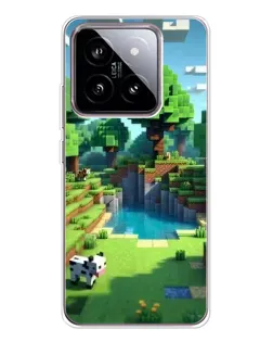 Чехол для Xiaomi 15 с картинкой «Minecraft летний день»