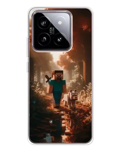 Чехол для Xiaomi 15 с картинкой «Стив в лесу» Чехол для Xiaomi 15 с картинкой «Стив в лесу»