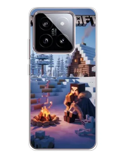 Чехол для Xiaomi 15 с картинкой «Зимний Minecraft» Чехол для Xiaomi 15 с картинкой «Зимний Minecraft»