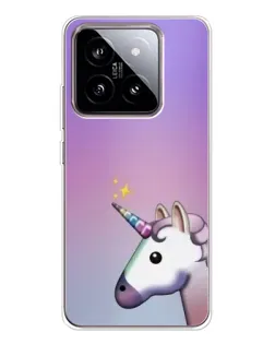 Чехол для Xiaomi 15 с картинкой «Единорог градиент»