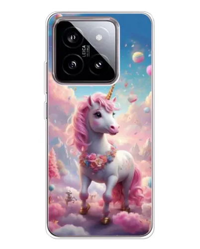 Чехол для Xiaomi 15 с картинкой «Единорог среди облаков»