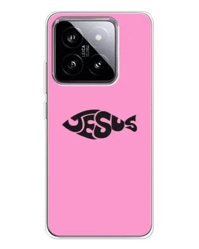 Чохол для Xiaomi 15 з картинкою «Рожевий символ Jesus» Чохол для Xiaomi 15 з картинкою «Рожевий символ Jesus»