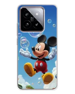 Чехол для Xiaomi 15 с картинкой «Mickey и мыльные пузыри»