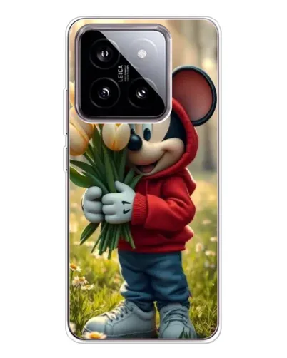 Чехол для Xiaomi 15 с картинкой «Микки с тюльпанами» Чехол для Xiaomi 15 с картинкой «Микки с тюльпанами»