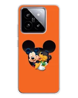 Чехол для Xiaomi 15 с картинкой «Сердце Микки Минни»