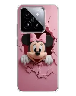 Чехол для Xiaomi 15 с картинкой «Минни сквозь стену»