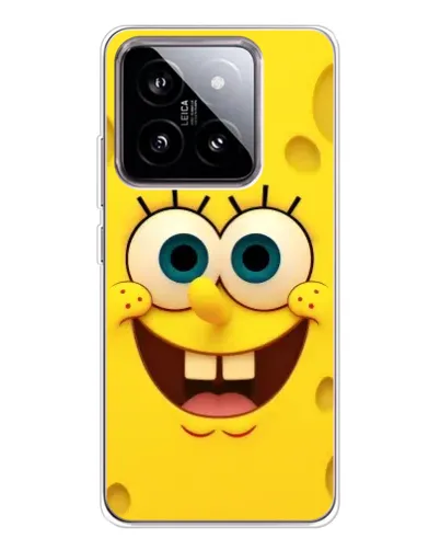 Чехол для Xiaomi 15 с картинкой «Губка Боб улыбка»