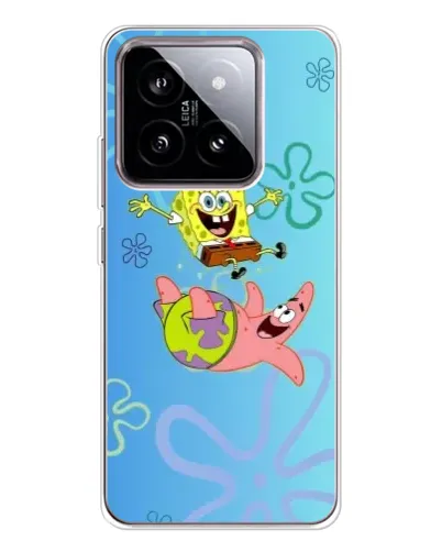 Чехол для Xiaomi 15 с картинкой «Спанч Боб и Патрик»