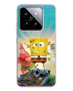 Чехол для Xiaomi 15 с картинкой «Спанч Боб победитель»