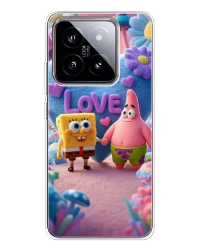 Чехол для Xiaomi 15 с картинкой «Губка Боб Патрик»