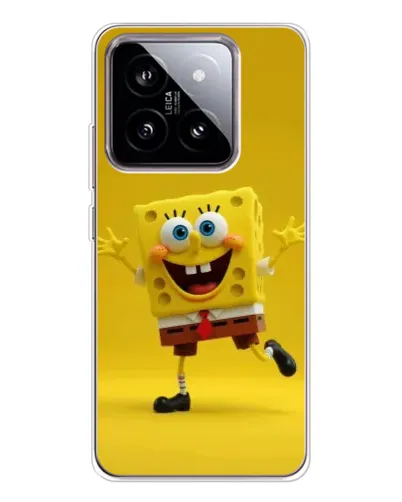 Чехол для Xiaomi 15 с картинкой «Позитивный Губка Боб»
